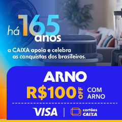 R$100 OFF com Arno