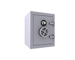 Imagem de um cofre fechado