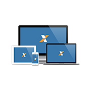 Imagem de dispositivos móveis com logo da Caixa