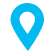 Pin azul de localização