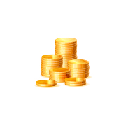 Imagem de pilhas de moedas douradas