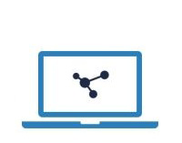 Imagem notebook com simbolo da conectividade na tela