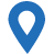 Pin azul de localização