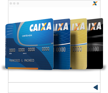 Imagem Imagem de cartões da CAIXA