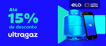 Até 15% de desconto. Ultragaz.