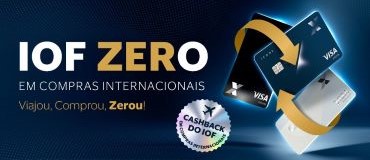 IOF Zero em compras internacionais. Viajou. Comprou. Zerou.
