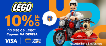 10% de desconto em todo o site da Lego (exceto linha Exclusivos). Cupom: VAIDEVISA.