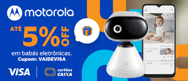 Até 5% de desconto em babás eletrônicas. Cupom: VAIDEVISA.