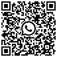 QR Code para iniciar conversa no WhatsApp da CAIXA sobre contratação