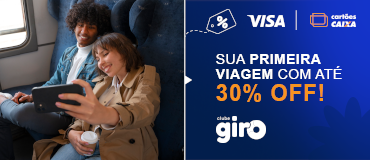 Sua primeira viagem com até 30% off! Glube Giro.